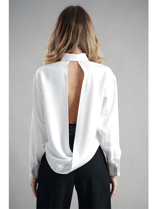 Camicia smoking in raso Simona Corsellini | A25CECA10201INFINITY